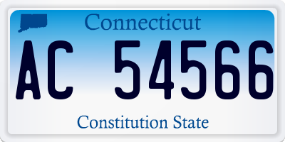 CT license plate AC54566
