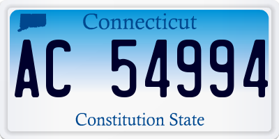 CT license plate AC54994
