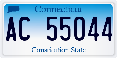 CT license plate AC55044