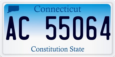 CT license plate AC55064