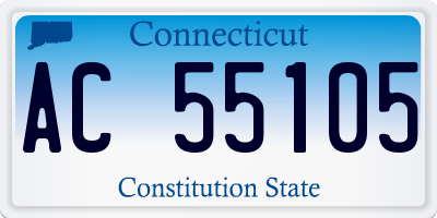 CT license plate AC55105
