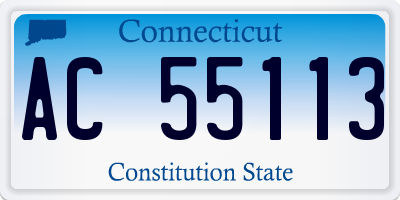 CT license plate AC55113