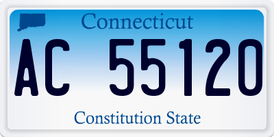 CT license plate AC55120