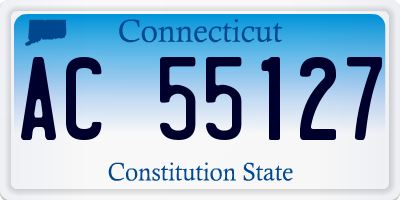CT license plate AC55127