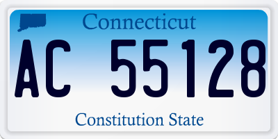 CT license plate AC55128