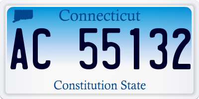 CT license plate AC55132