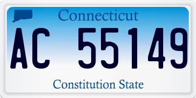 CT license plate AC55149