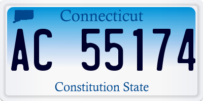 CT license plate AC55174