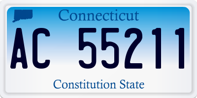CT license plate AC55211