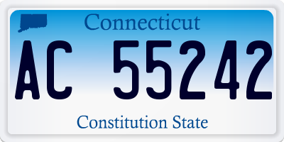 CT license plate AC55242