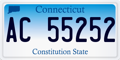CT license plate AC55252