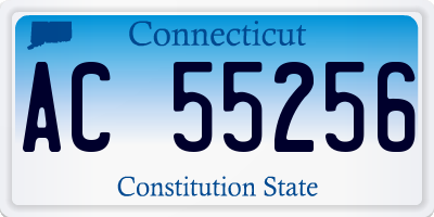 CT license plate AC55256