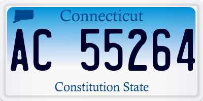 CT license plate AC55264
