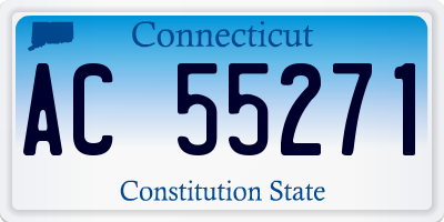 CT license plate AC55271