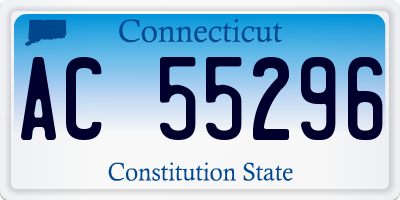 CT license plate AC55296