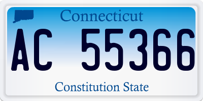 CT license plate AC55366