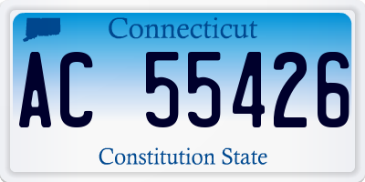 CT license plate AC55426