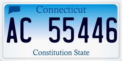 CT license plate AC55446