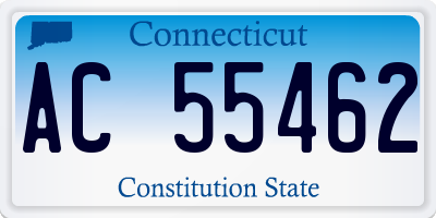 CT license plate AC55462