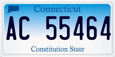 CT license plate AC55464
