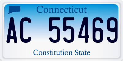 CT license plate AC55469