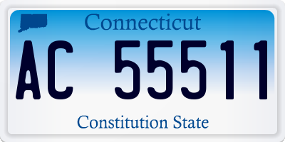 CT license plate AC55511