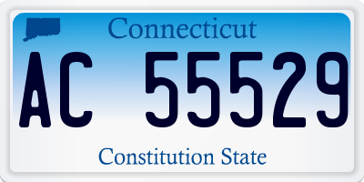 CT license plate AC55529