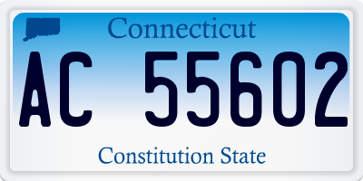 CT license plate AC55602