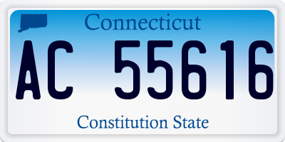 CT license plate AC55616
