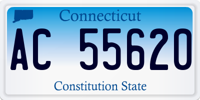 CT license plate AC55620