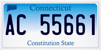 CT license plate AC55661