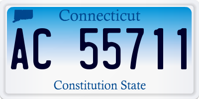 CT license plate AC55711