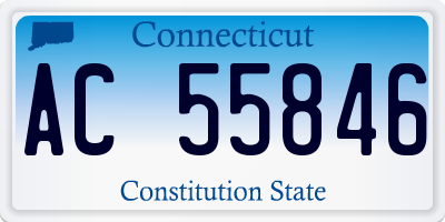 CT license plate AC55846