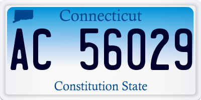 CT license plate AC56029