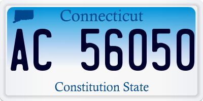 CT license plate AC56050