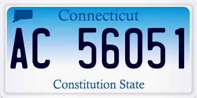 CT license plate AC56051