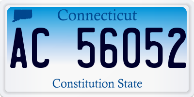 CT license plate AC56052