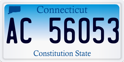 CT license plate AC56053