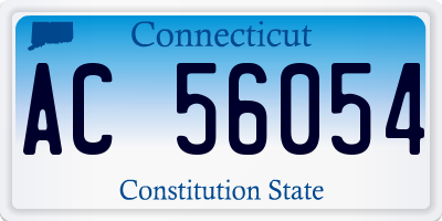 CT license plate AC56054