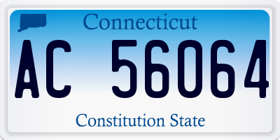 CT license plate AC56064