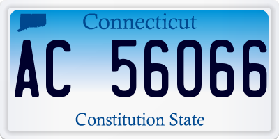 CT license plate AC56066