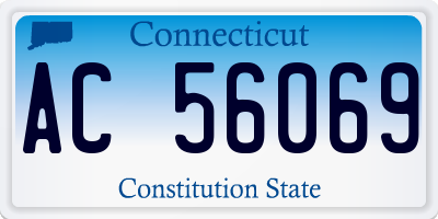 CT license plate AC56069