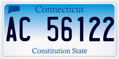 CT license plate AC56122