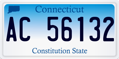 CT license plate AC56132