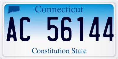 CT license plate AC56144
