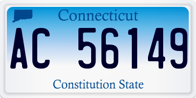 CT license plate AC56149