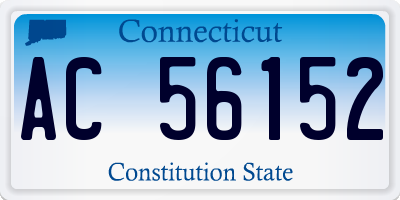 CT license plate AC56152