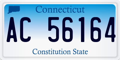 CT license plate AC56164