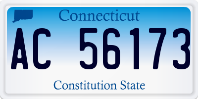 CT license plate AC56173