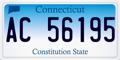 CT license plate AC56195